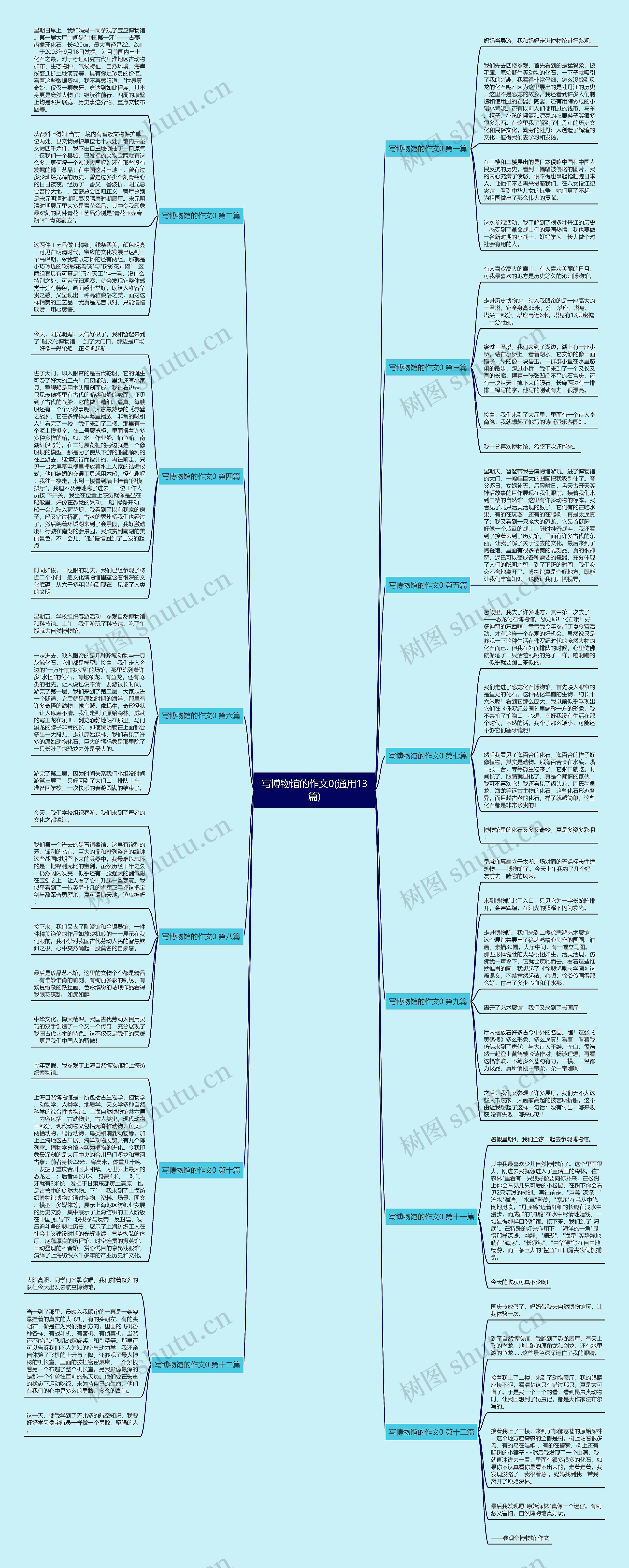 写博物馆的作文0(通用13篇)思维导图