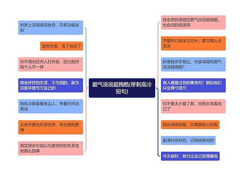 霸气说说超拽酷(带刺高冷短句)