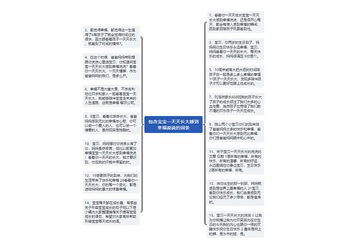 包含宝宝一天天长大感到幸福说说的词条