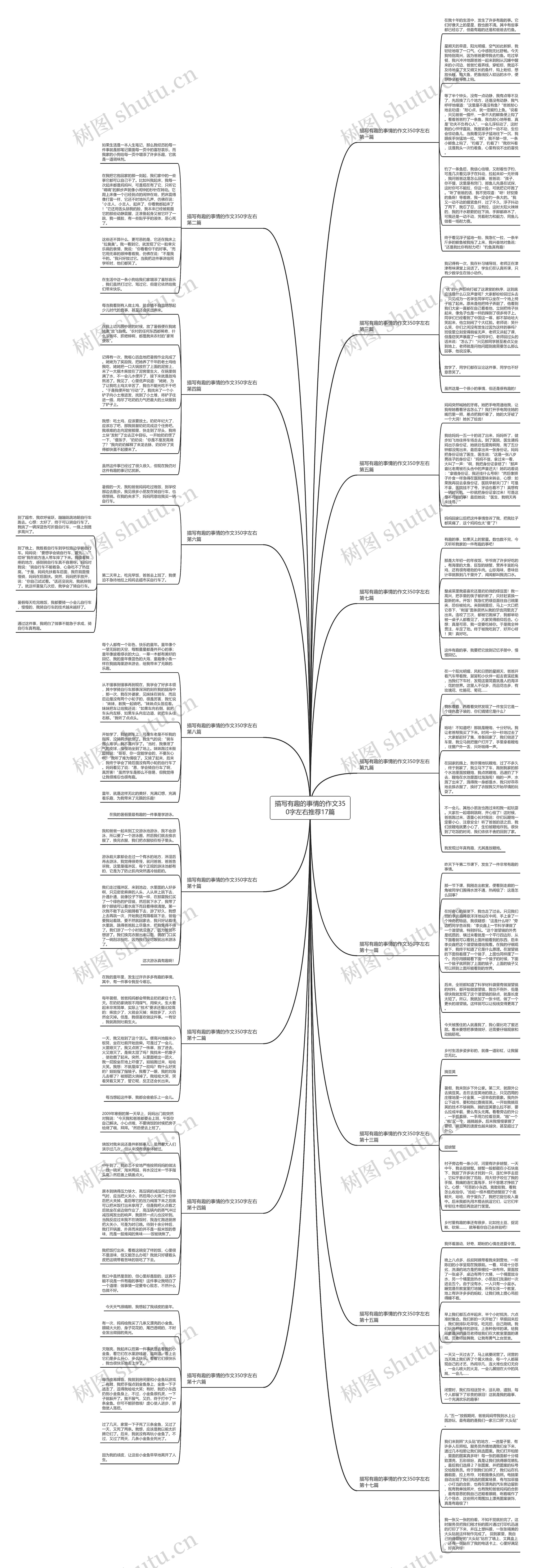 描写有趣的事情的作文350字左右推荐17篇思维导图