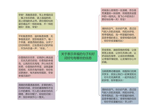 关于表示幸福的句子和好词好句有哪些的信息