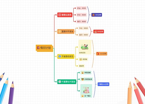 每日计划安排创意模板