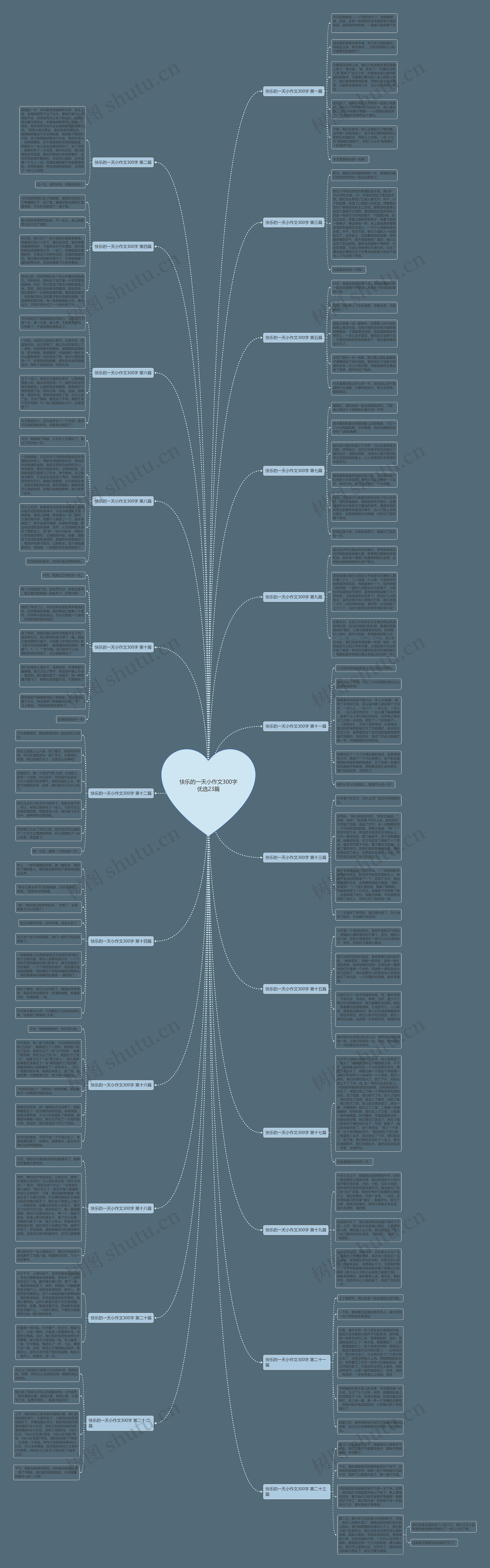 快乐的一天小作文300字优选23篇思维导图