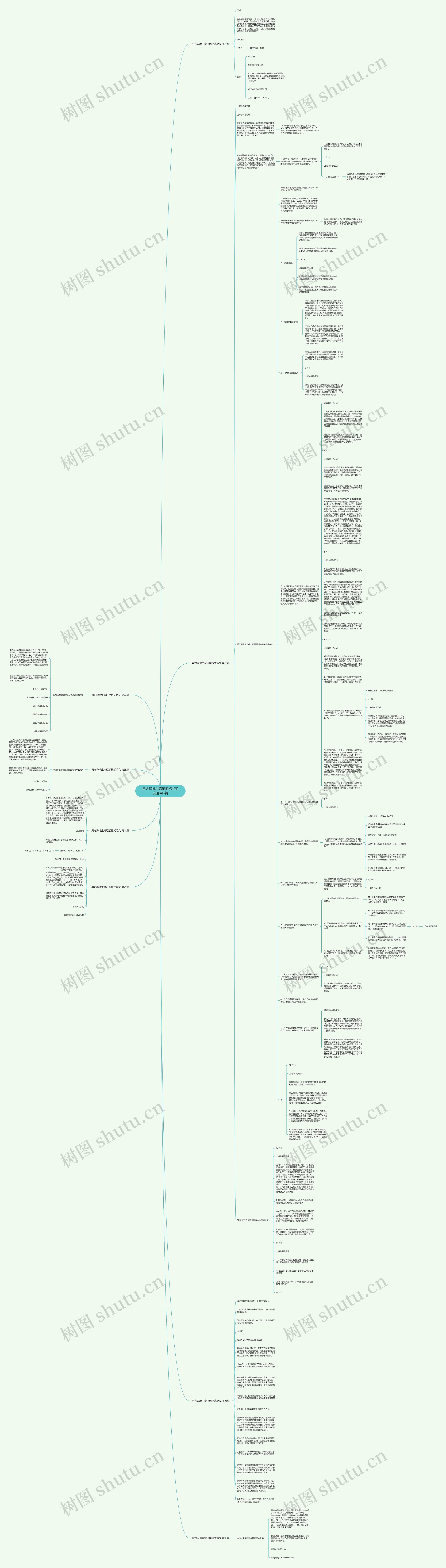 男方异地生育证明格式范文通用8篇思维导图