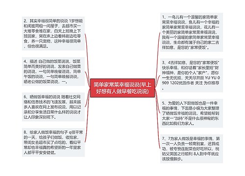 简单家常菜幸福说说(早上好想有人做早餐吃说说)