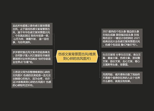 伤感文案背景图古风(唯美到心碎的古风图片)