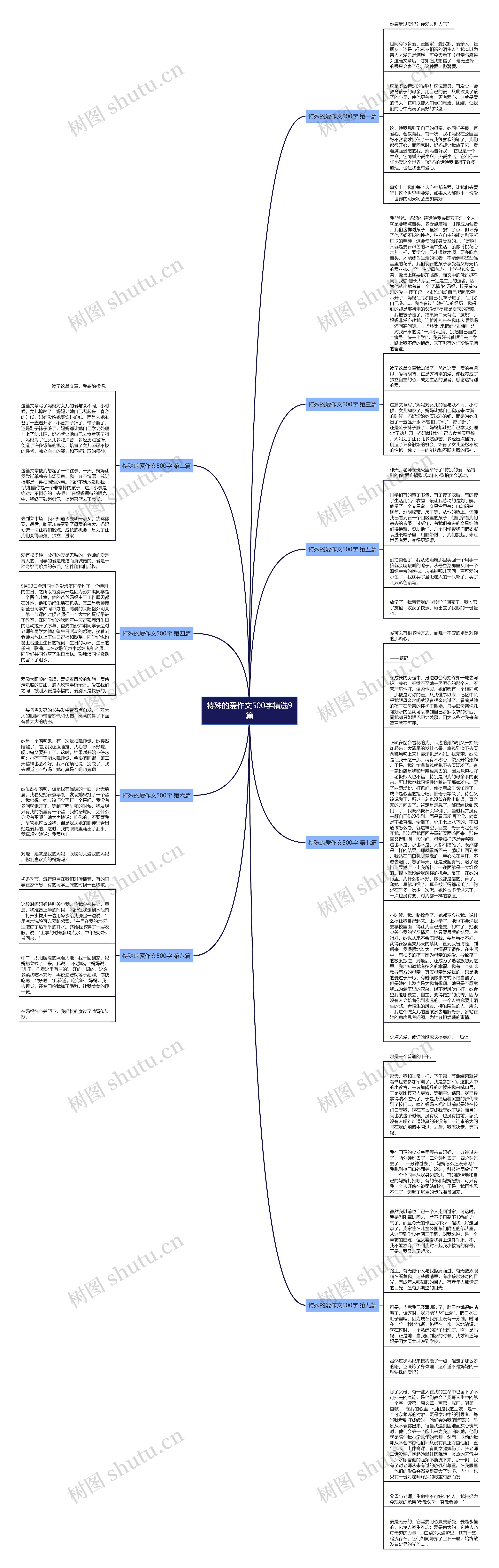 特殊的爱作文500字精选9篇思维导图