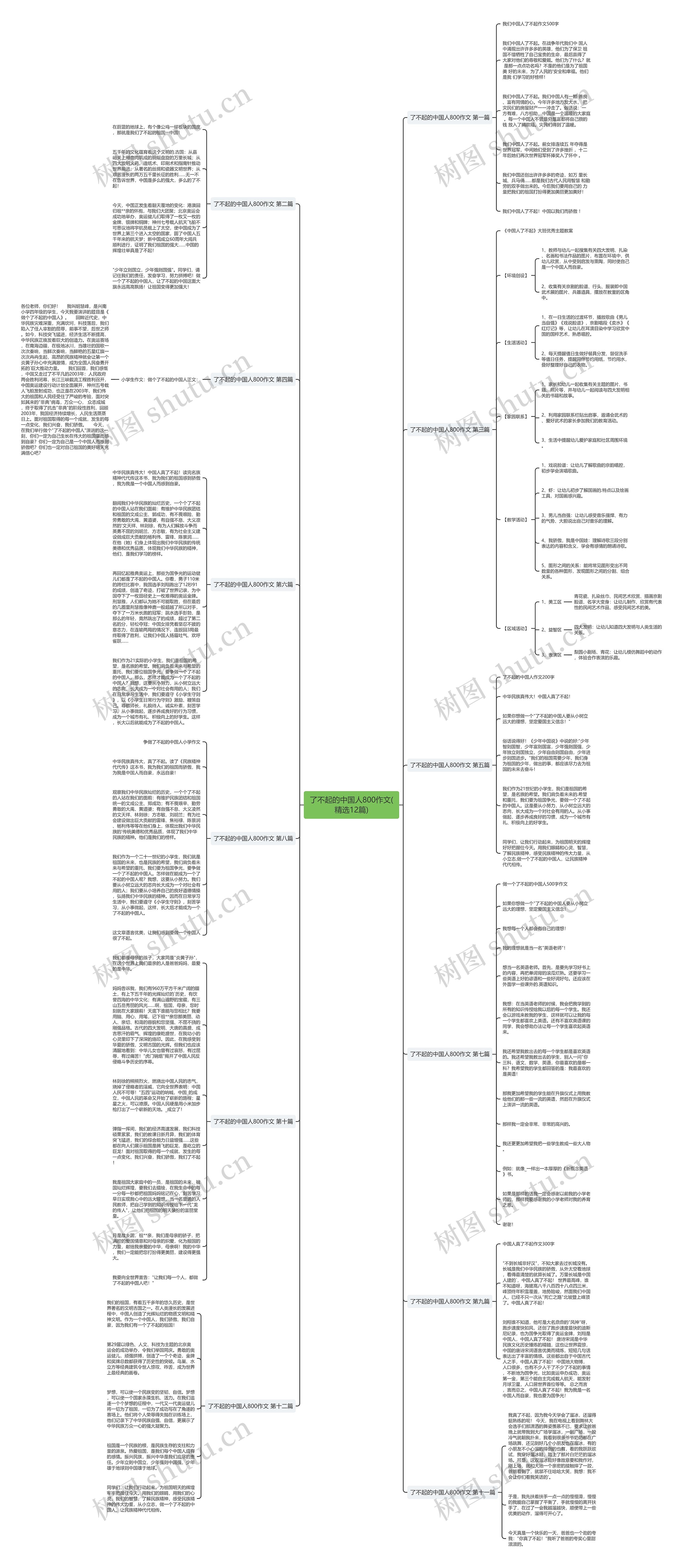 了不起的中国人800作文(精选12篇)思维导图