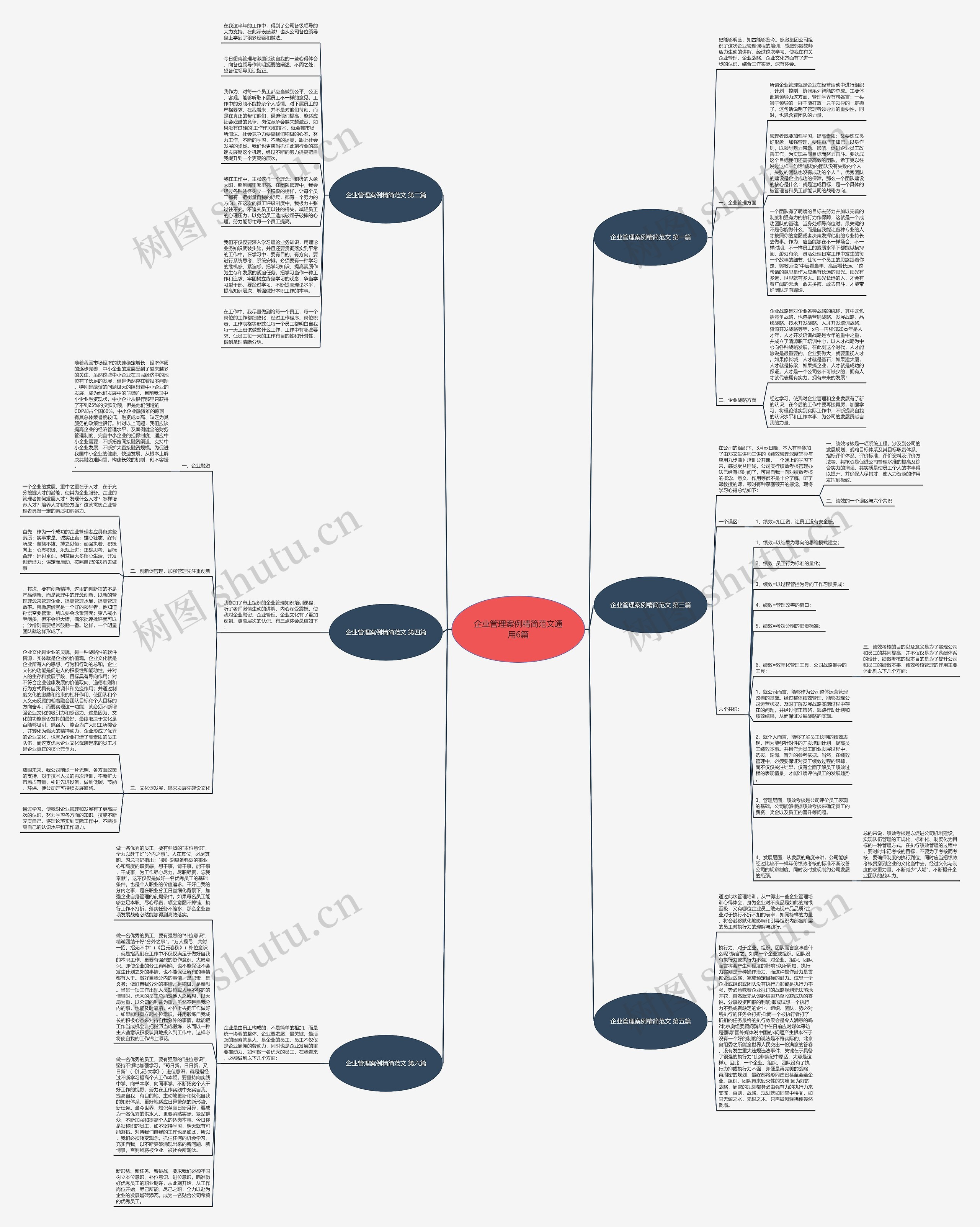 企业管理案例精简范文通用6篇思维导图