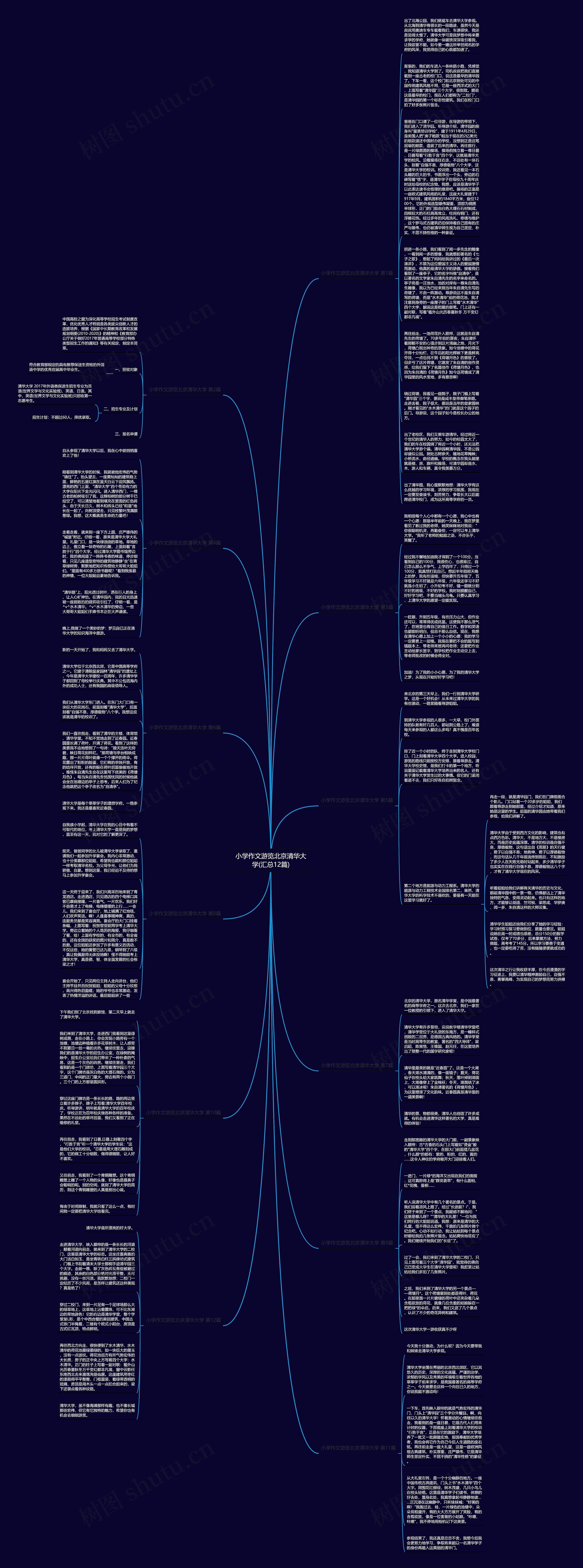 小学作文游览北京清华大学(汇总12篇)思维导图