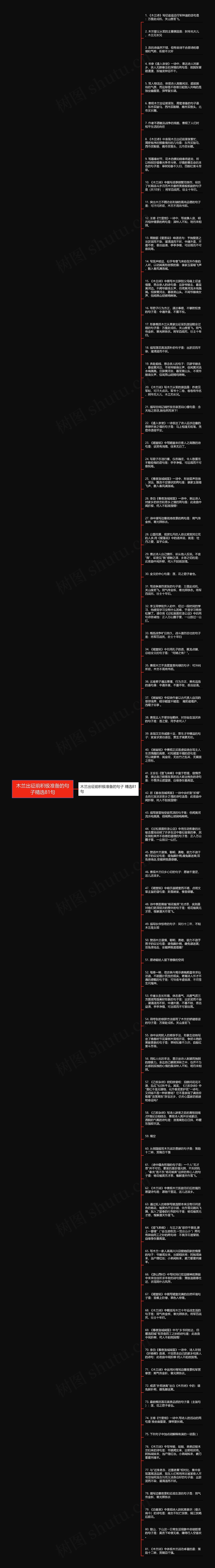 木兰出征前积极准备的句子精选81句