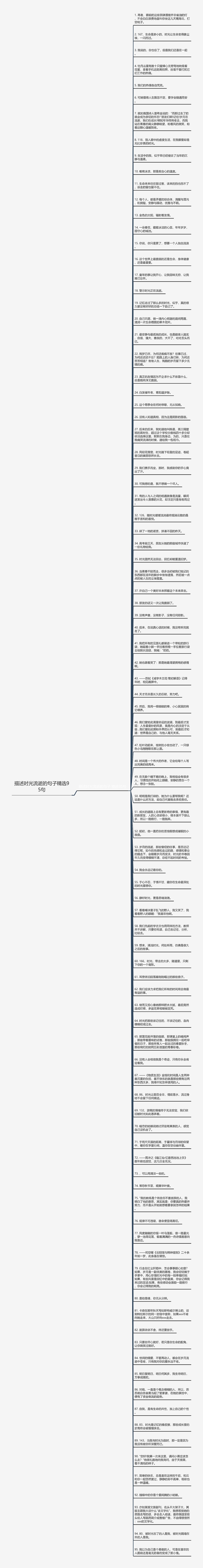 描述时光流逝的句子精选95句思维导图