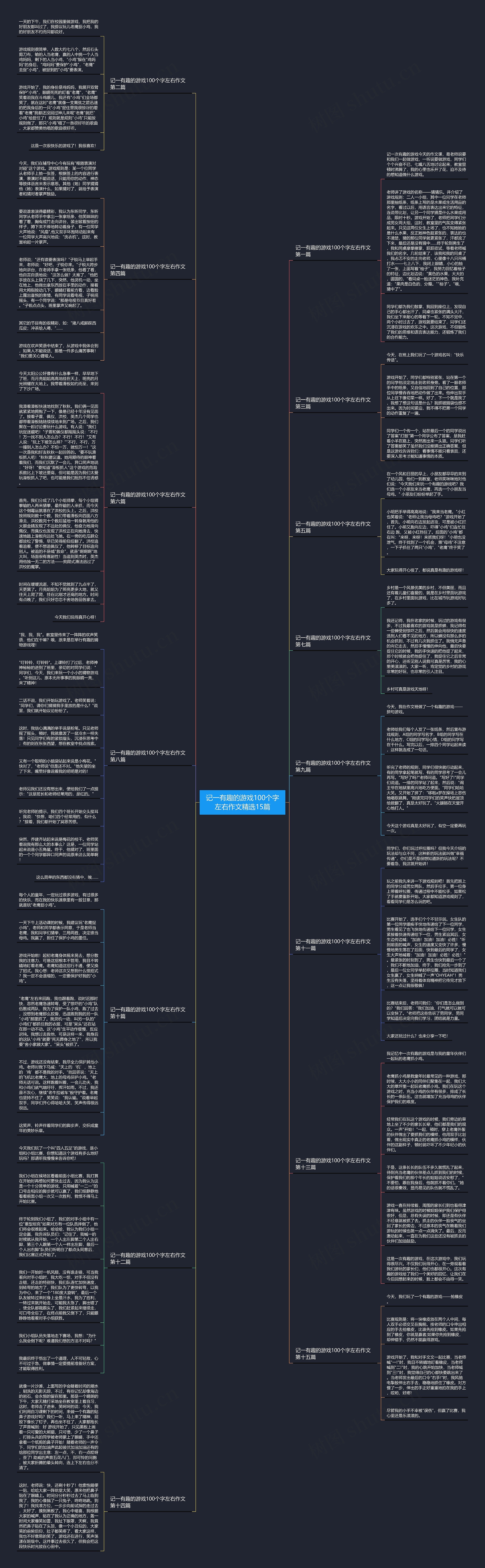 记一有趣的游戏100个字左右作文精选15篇