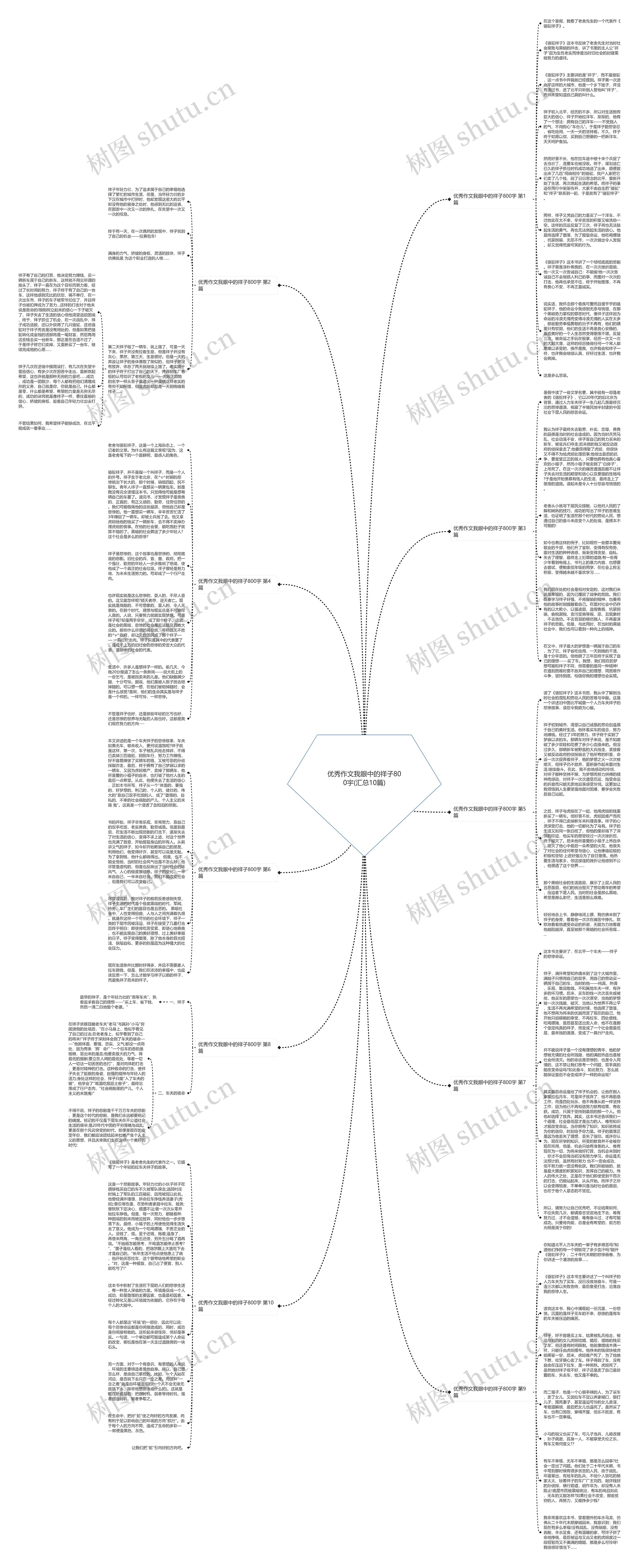 优秀作文我眼中的祥子800宇(汇总10篇)思维导图