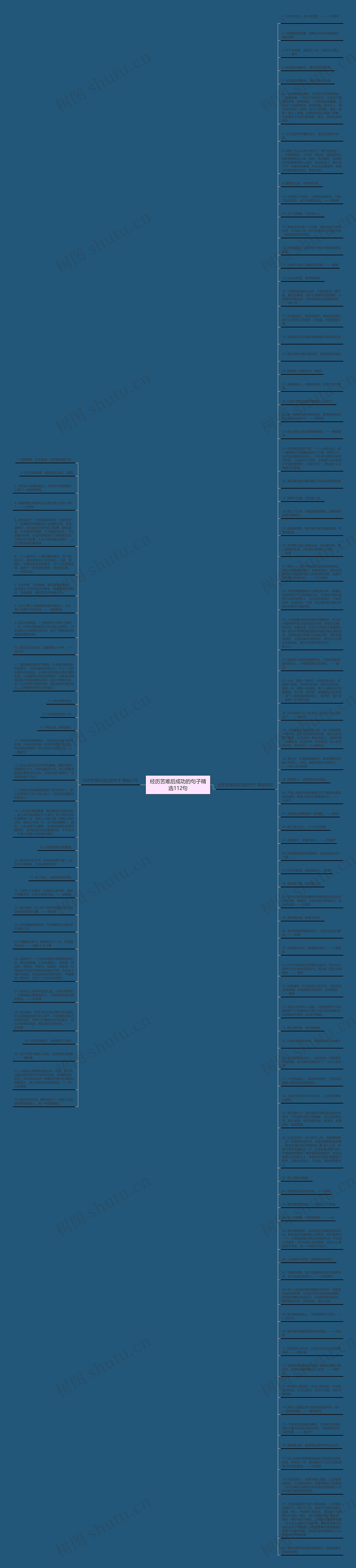 经历苦难后成功的句子精选112句思维导图