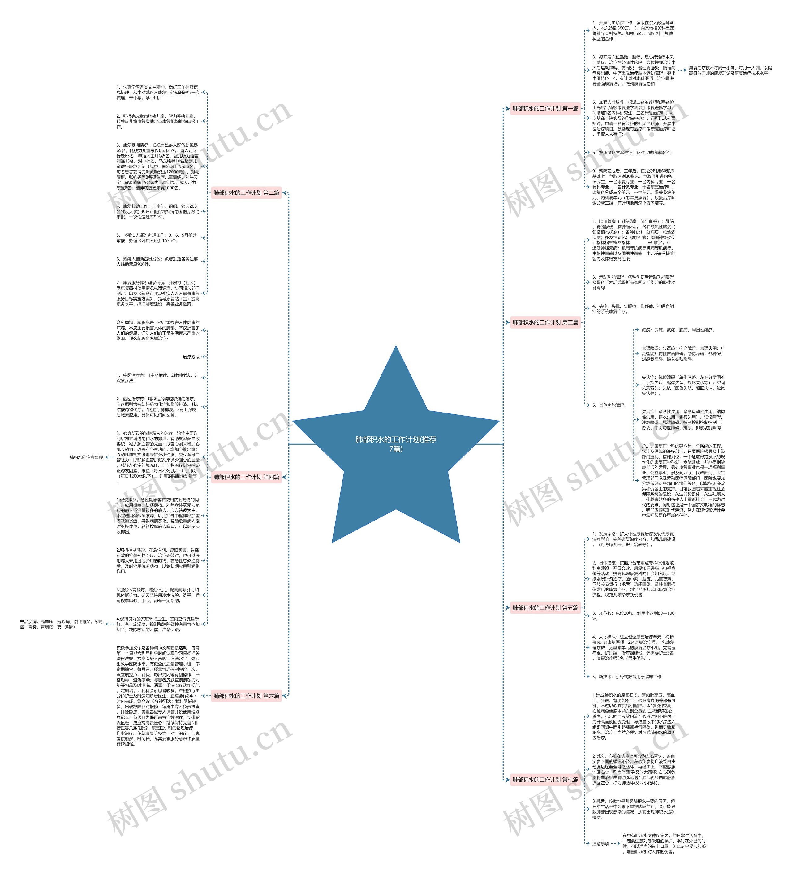 肺部积水的工作计划(推荐7篇)思维导图