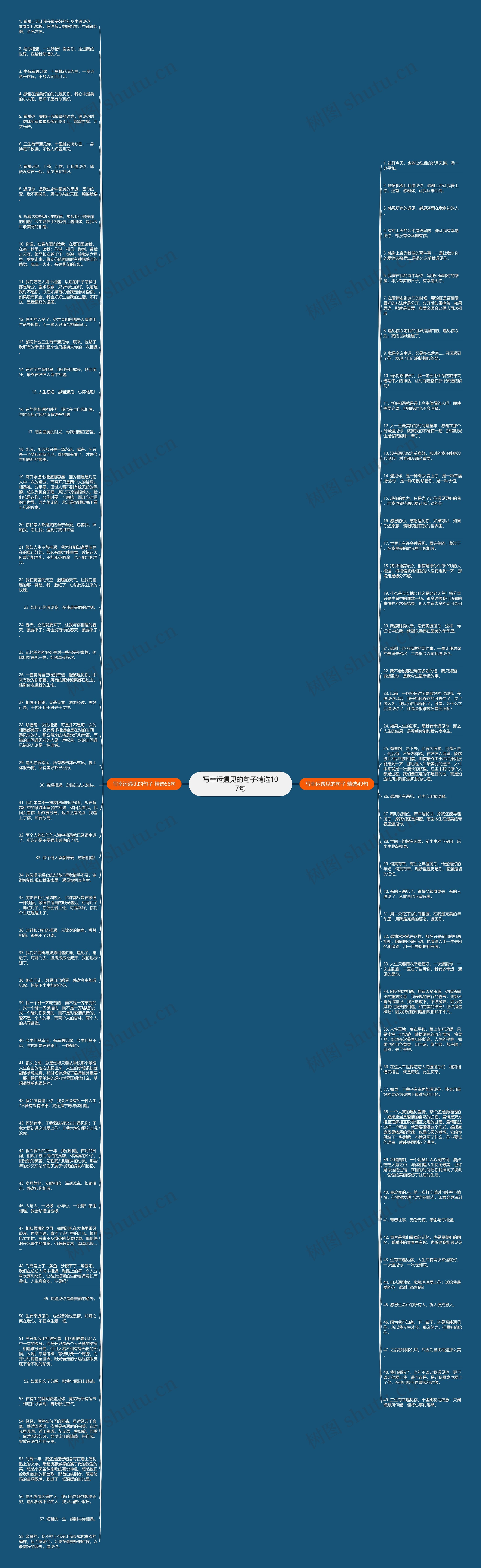 写幸运遇见的句子精选107句思维导图