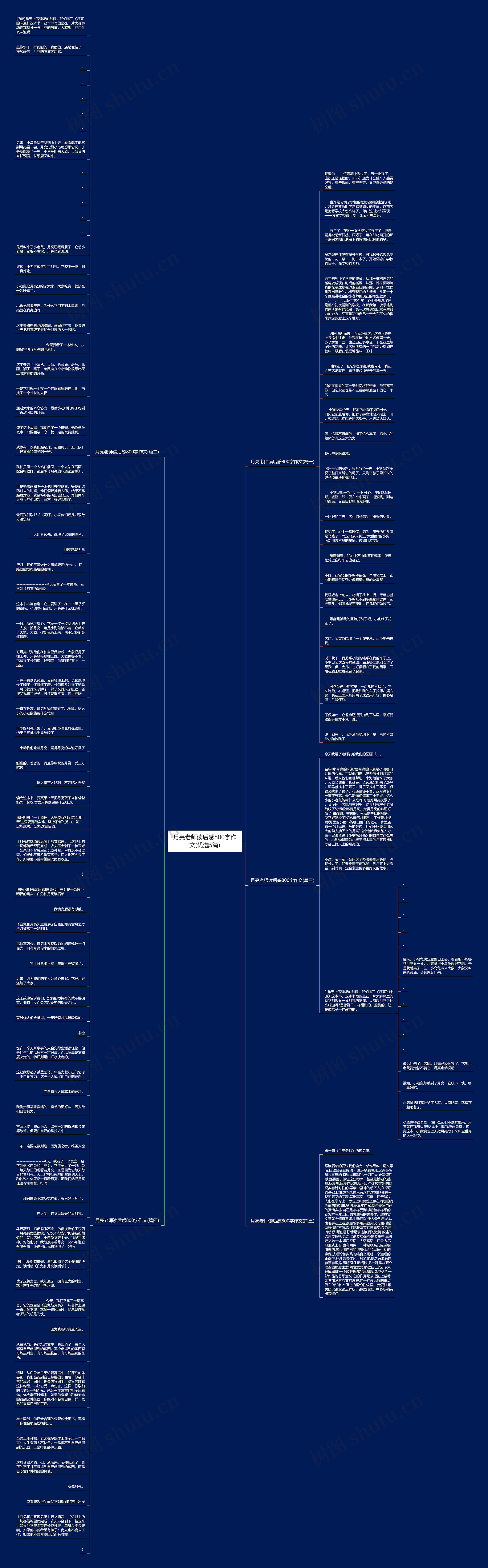 月亮老师读后感800字作文(优选5篇) 月亮老师读后感800字作文(优选5篇)