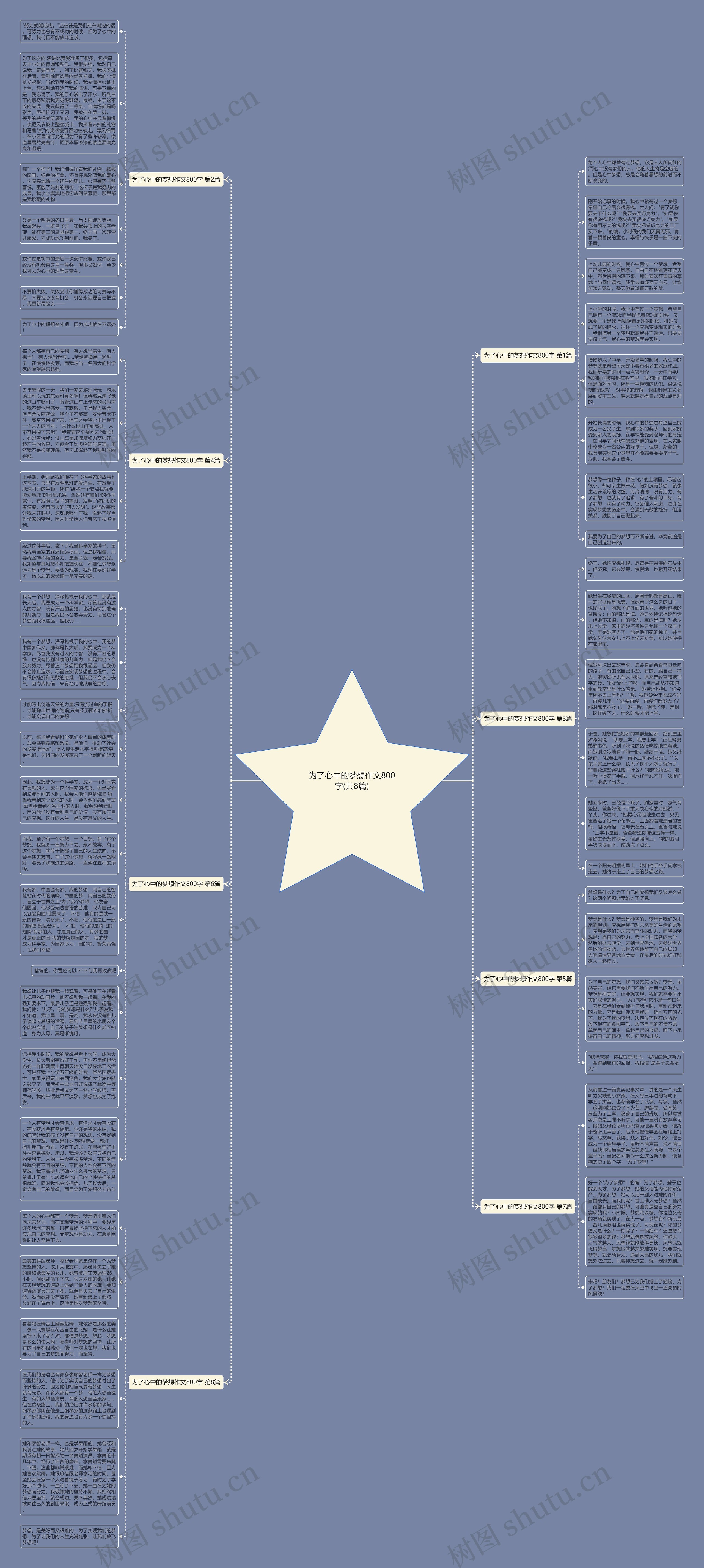 为了心中的梦想作文800字(共8篇)思维导图