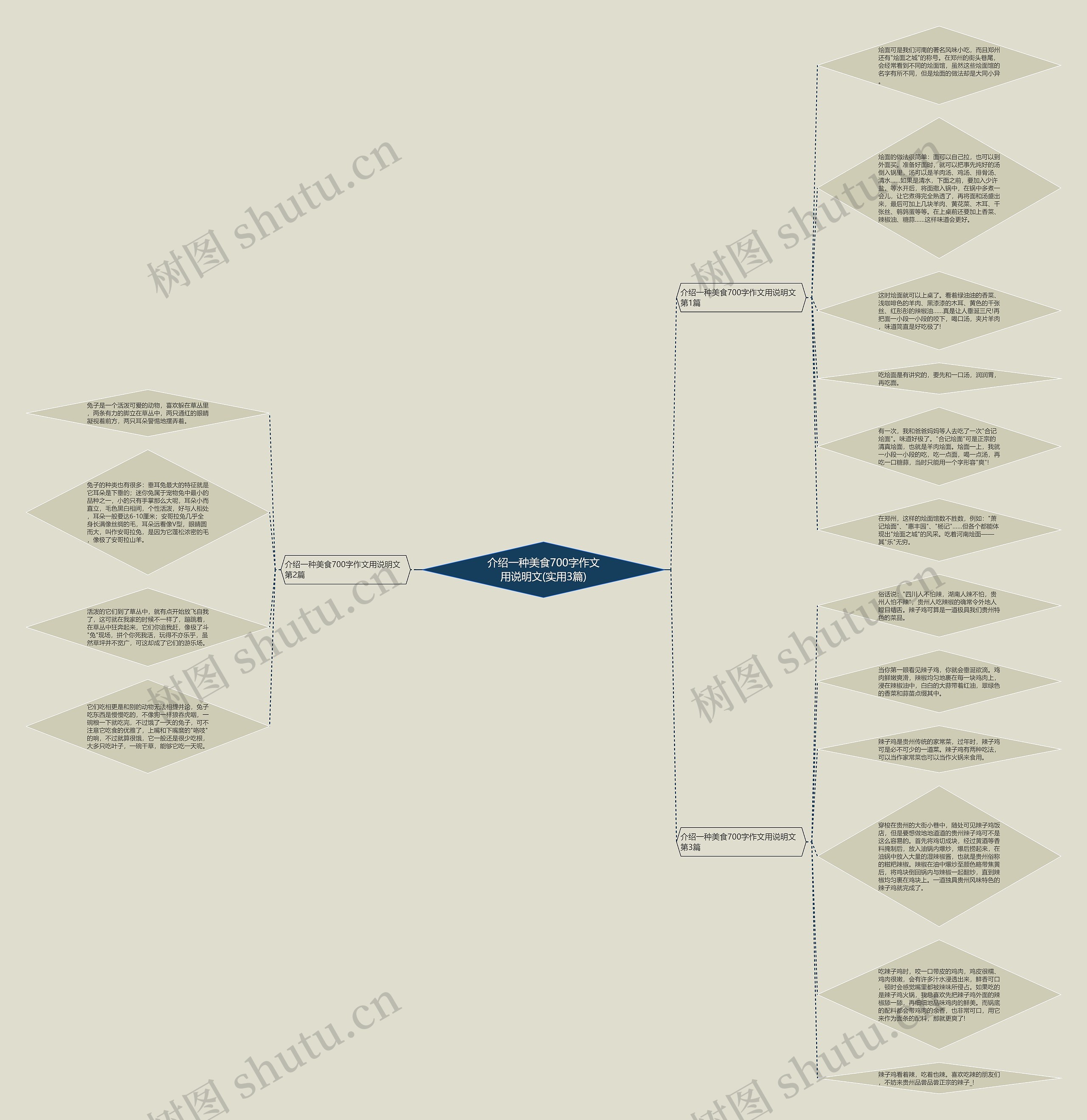 介绍一种美食700字作文用说明文(实用3篇)思维导图