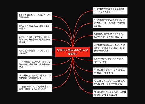 文案句子情侣分手(分手文案短句)