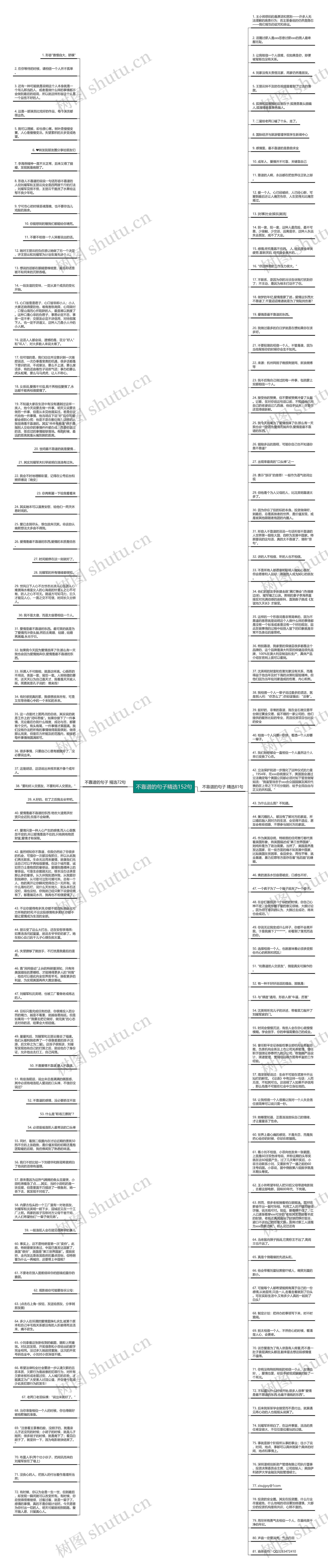 不靠谱的句子精选152句思维导图