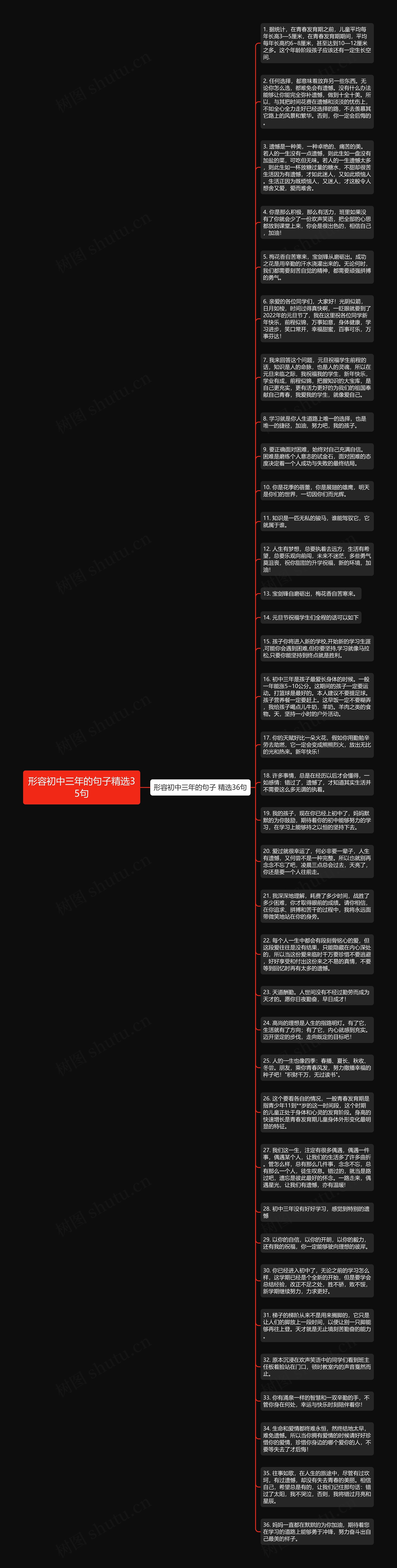 形容初中三年的句子精选35句