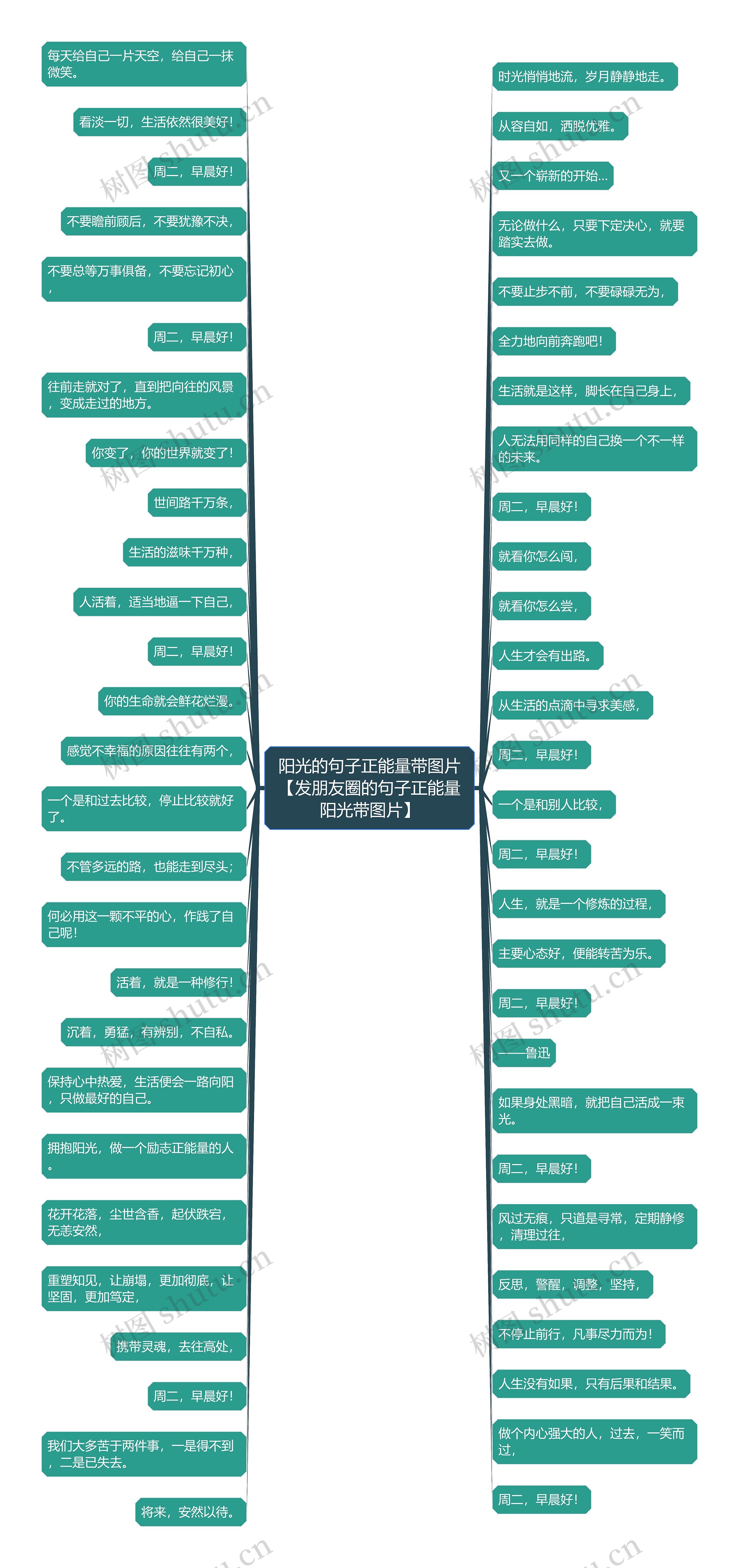 阳光的句子正能量带图片【发朋友圈的句子正能量阳光带图片】思维导图