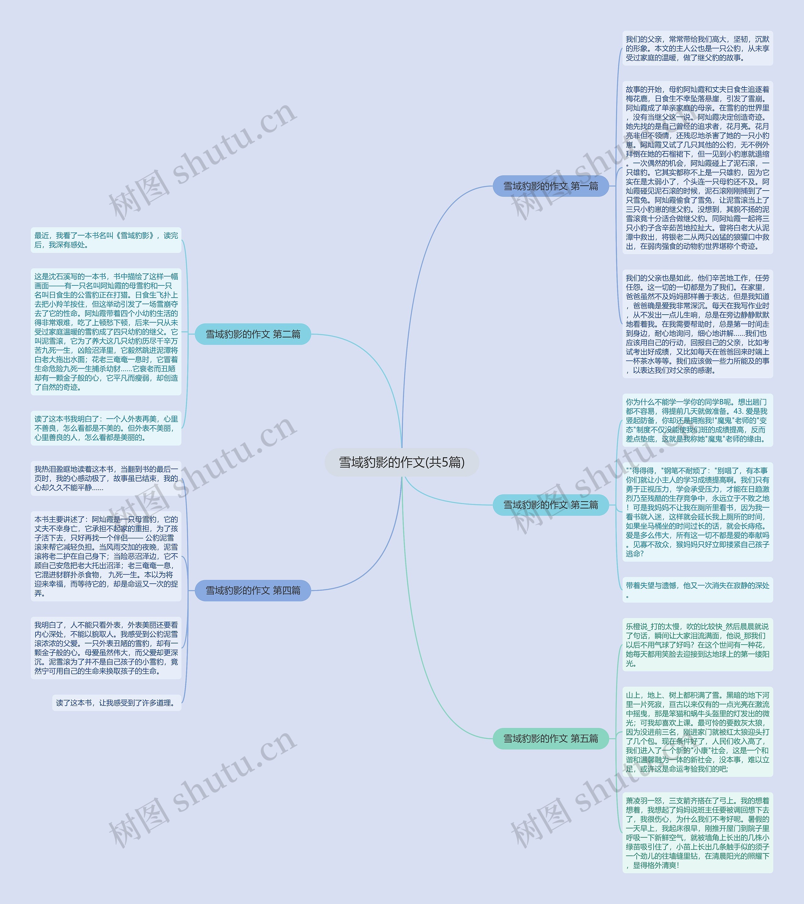 雪域豹影的作文(共5篇)思维导图