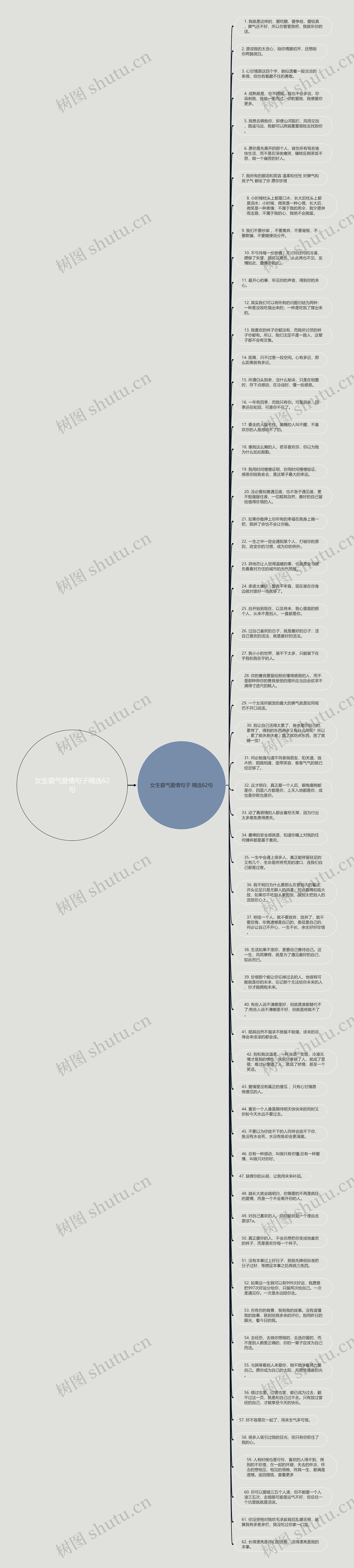 女生霸气爱情句子精选62句思维导图