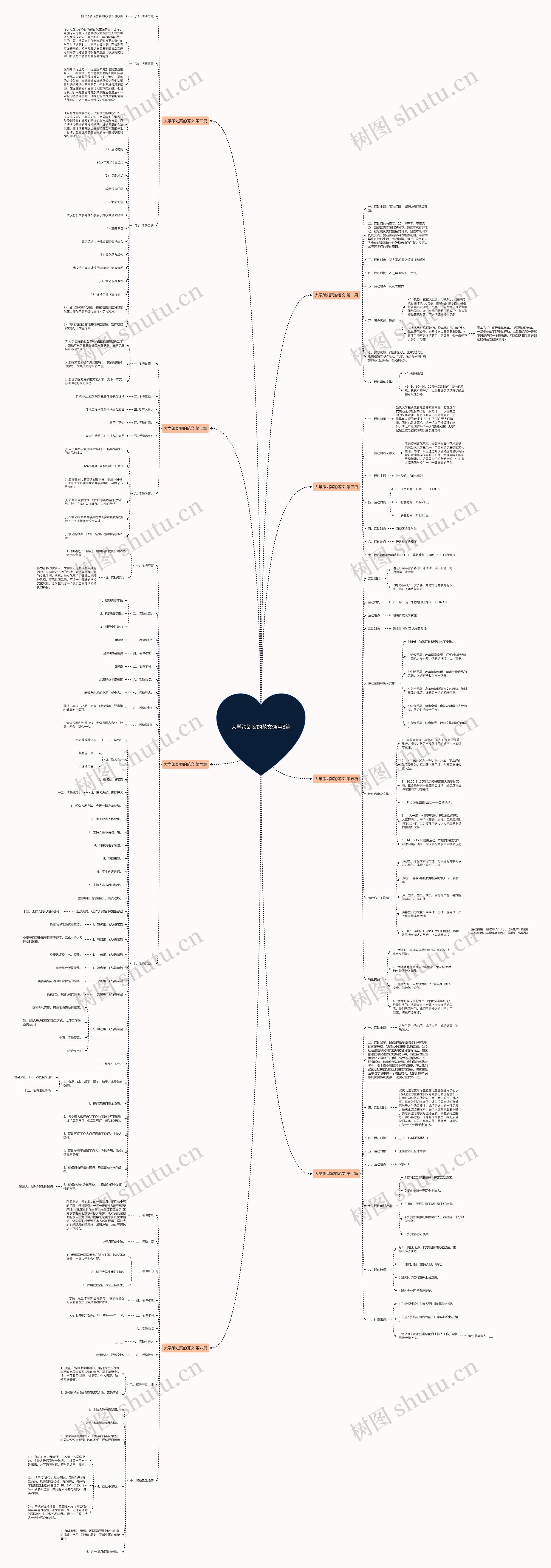 大学策划案的范文通用8篇思维导图