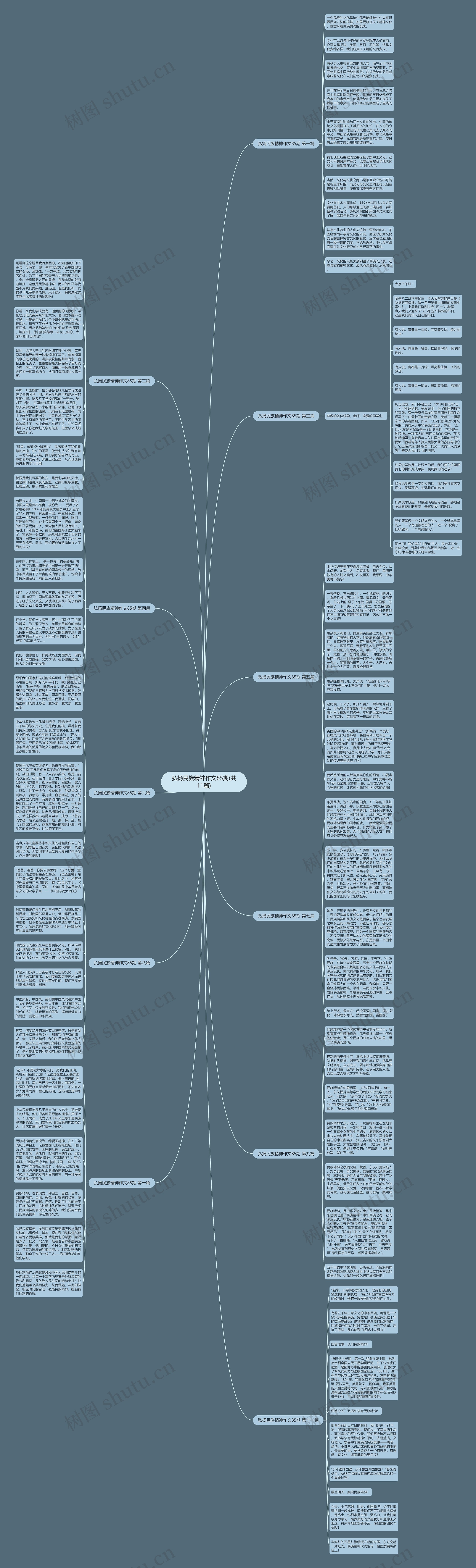 弘扬民族精神作文85期(共11篇)思维导图