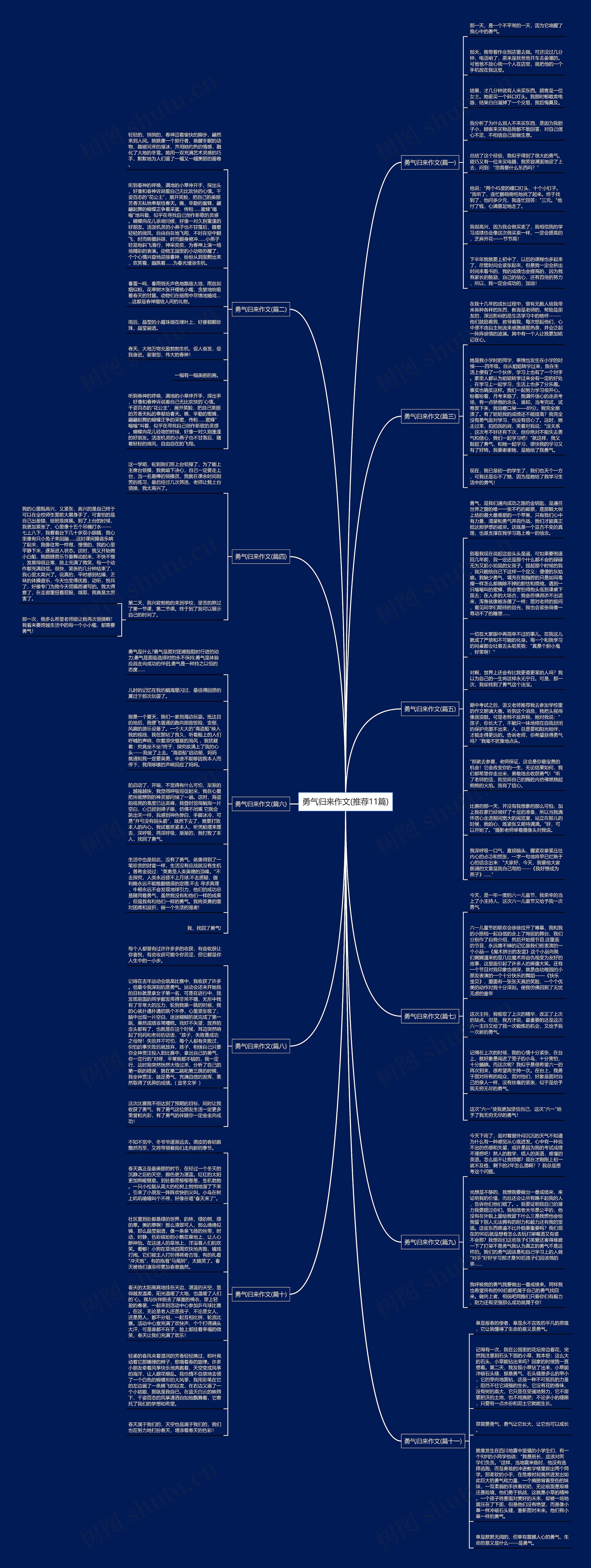 勇气归来作文(推荐11篇)思维导图