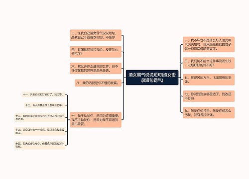 渣女霸气说说短句(渣女语录短句霸气)