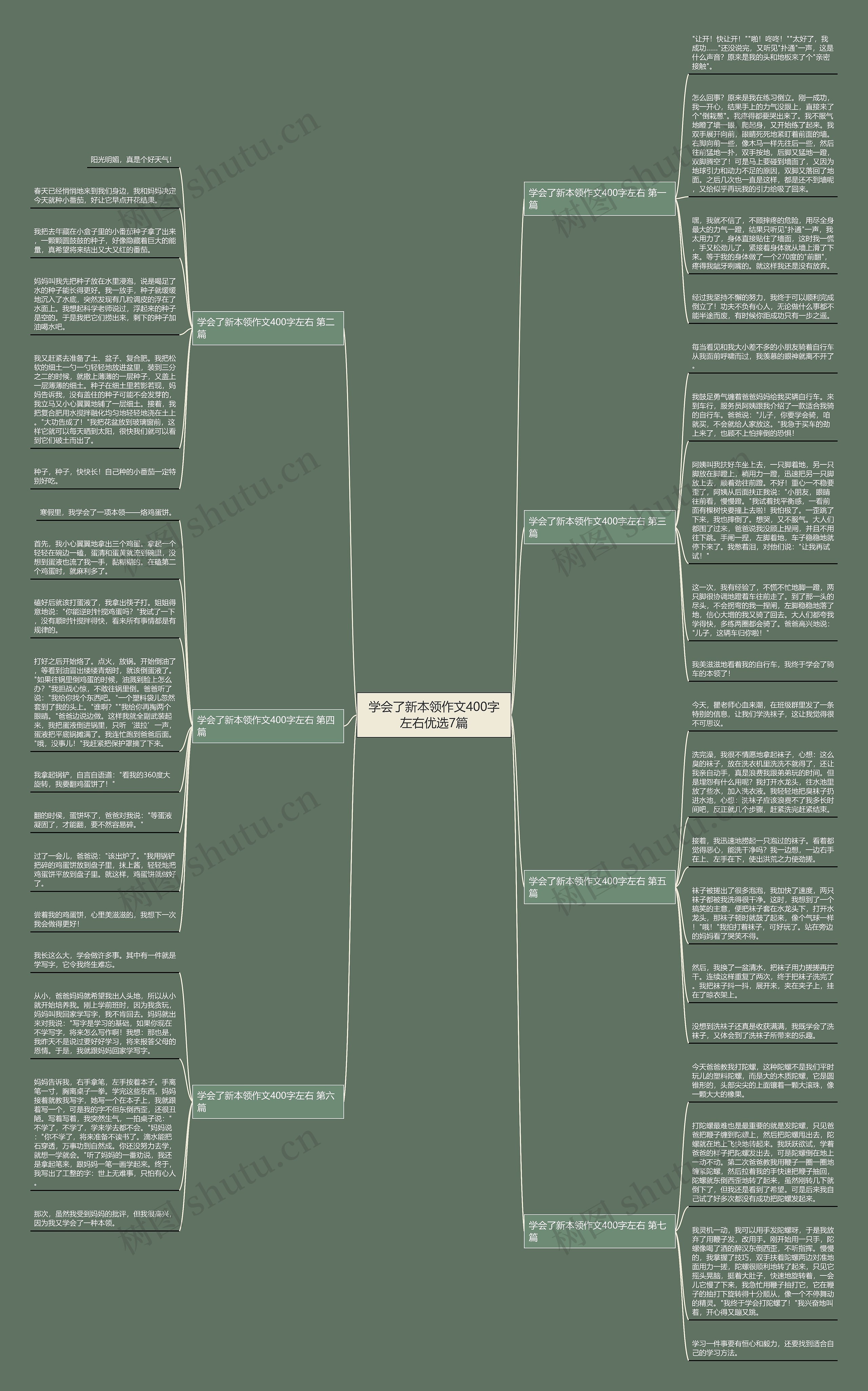 学会了新本领作文400字左右优选7篇思维导图