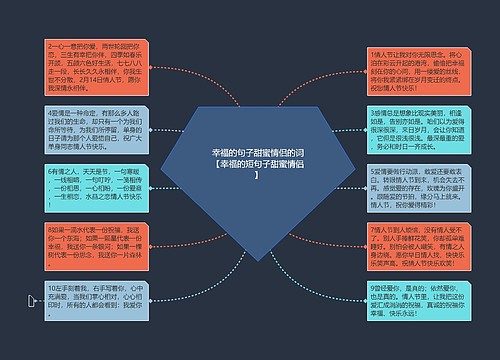 幸福的句子甜蜜情侣的词【幸福的短句子甜蜜情侣】