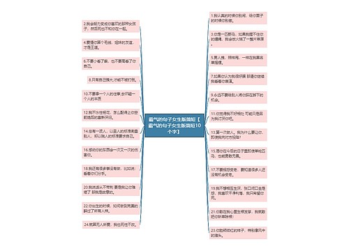 霸气的句子女生版简短【霸气的句子女生版简短10个字】