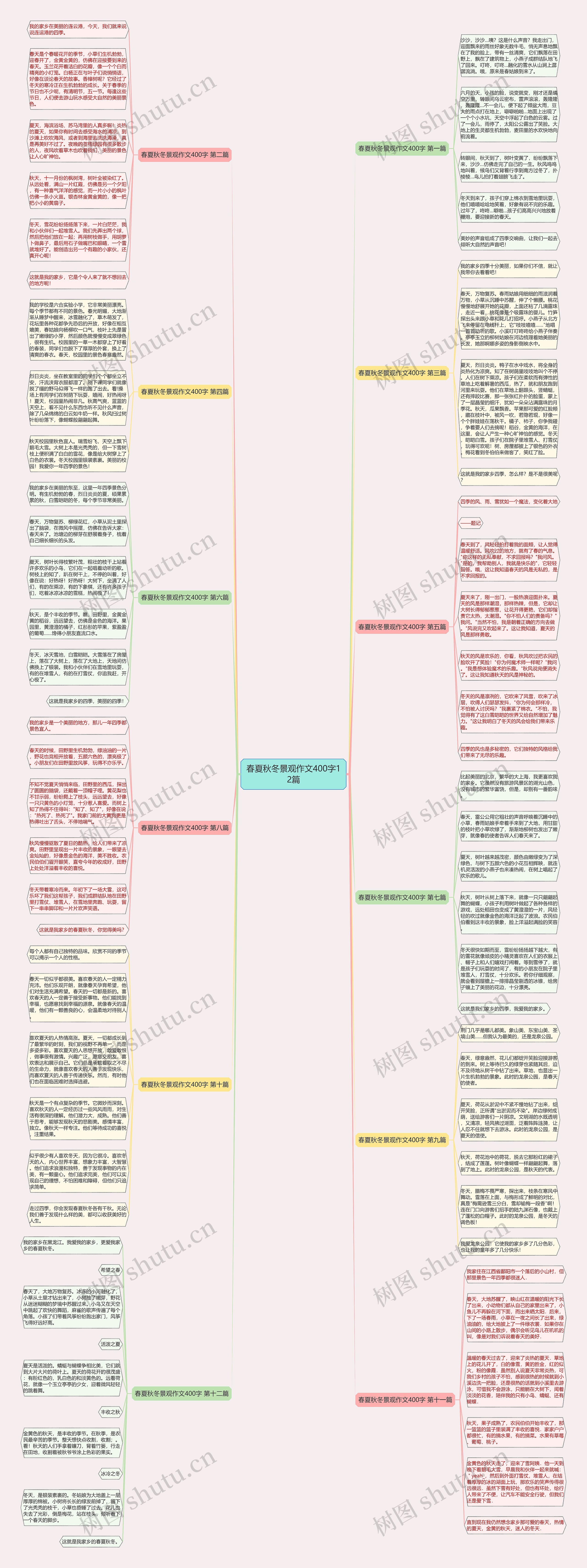 春夏秋冬景观作文400字12篇 春夏秋冬景观作文400字12篇