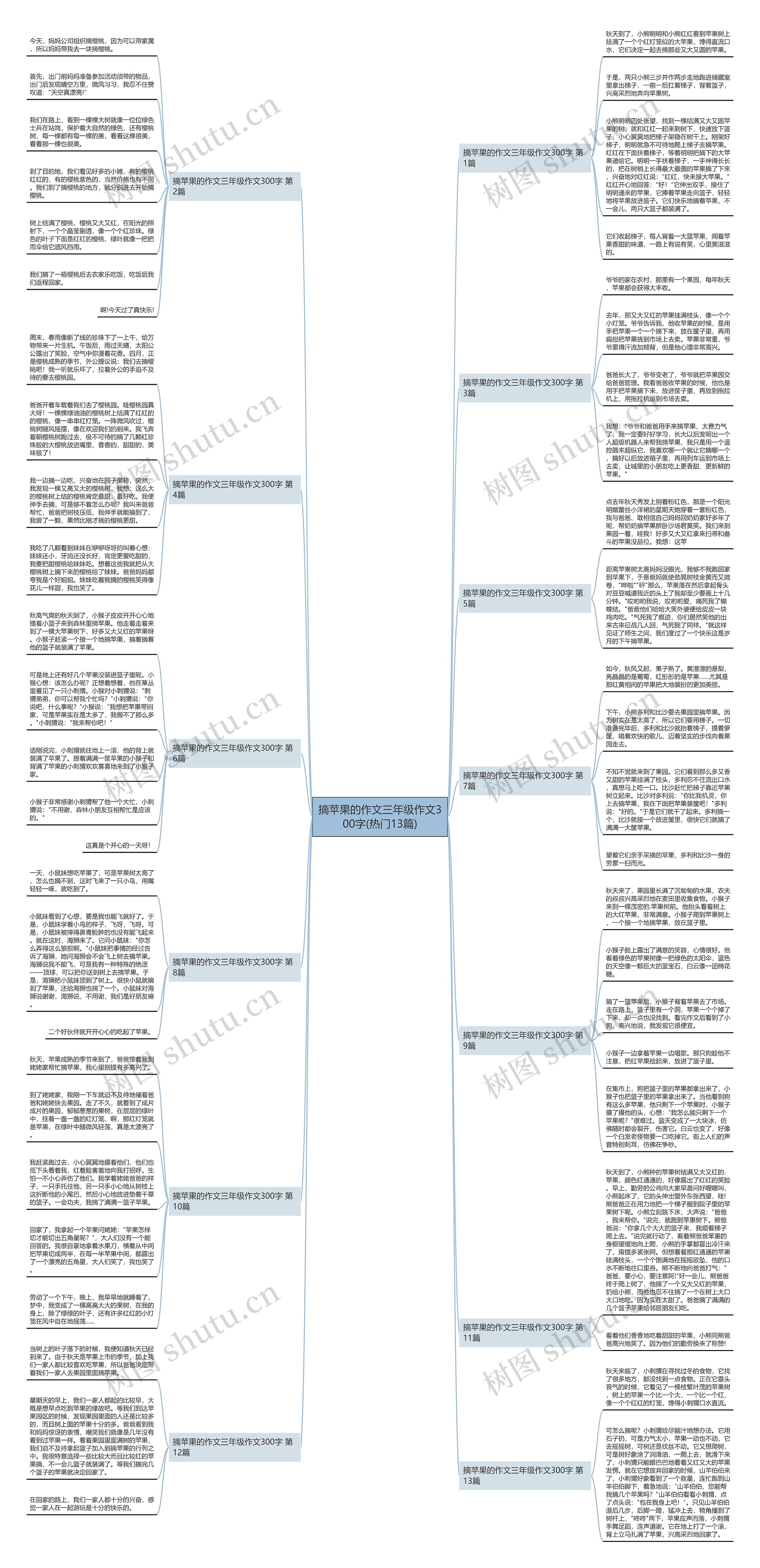 摘苹果的作文三年级作文300字(热门13篇)