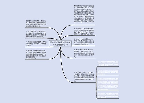 阳光短句正能量句子(拼搏努力正能量的句子)