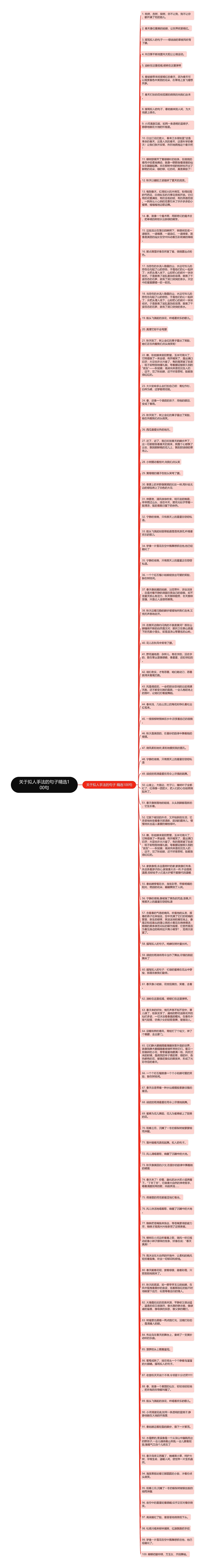 关于拟人手法的句子精选100句