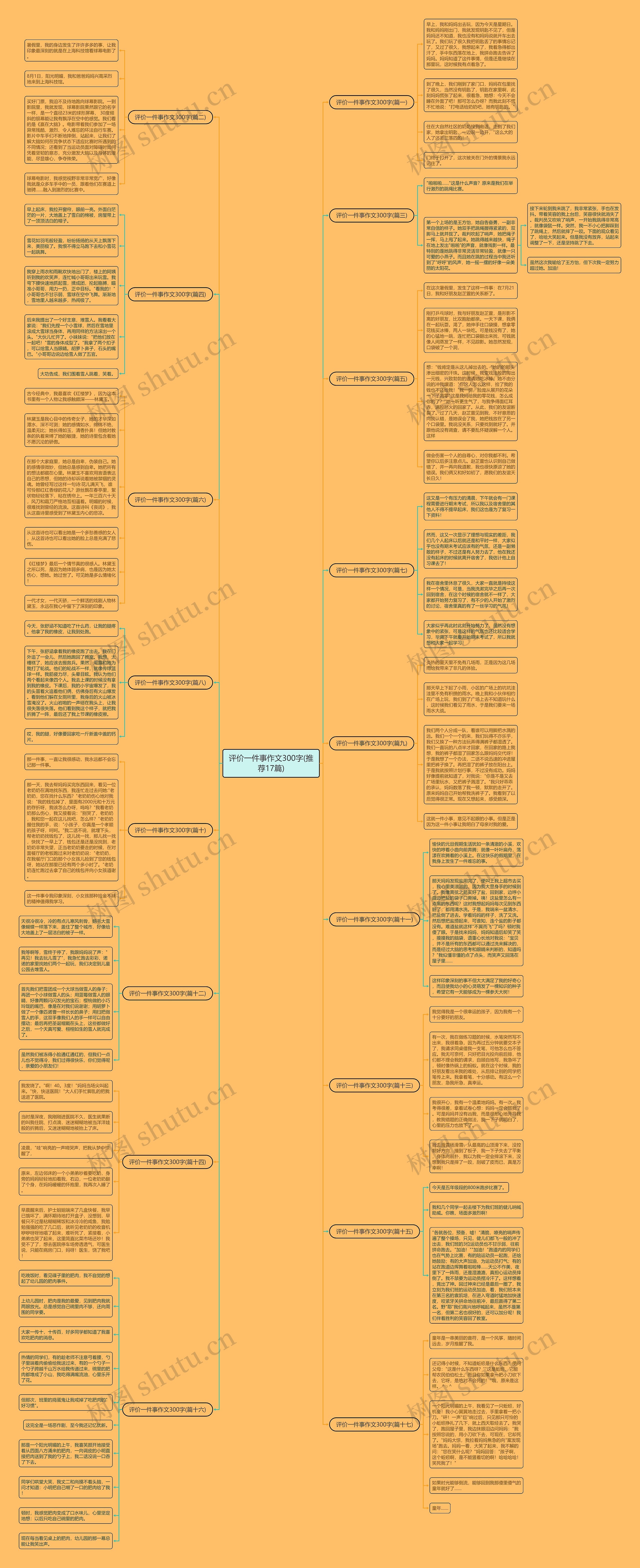 评价一件事作文300字(推荐17篇)思维导图