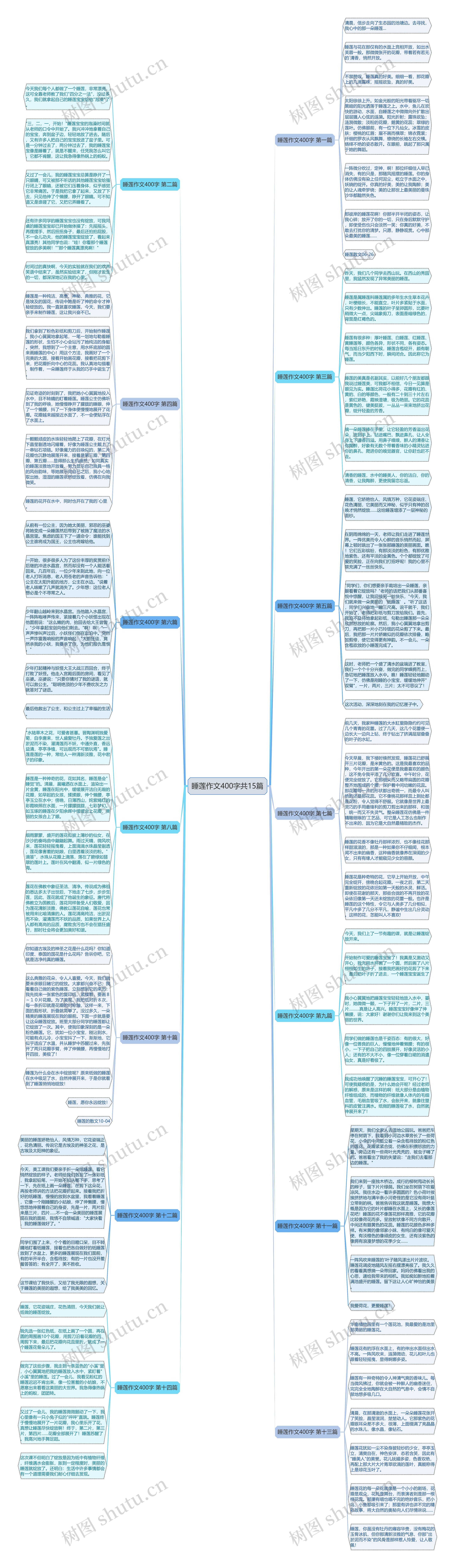 睡莲作文400字共15篇