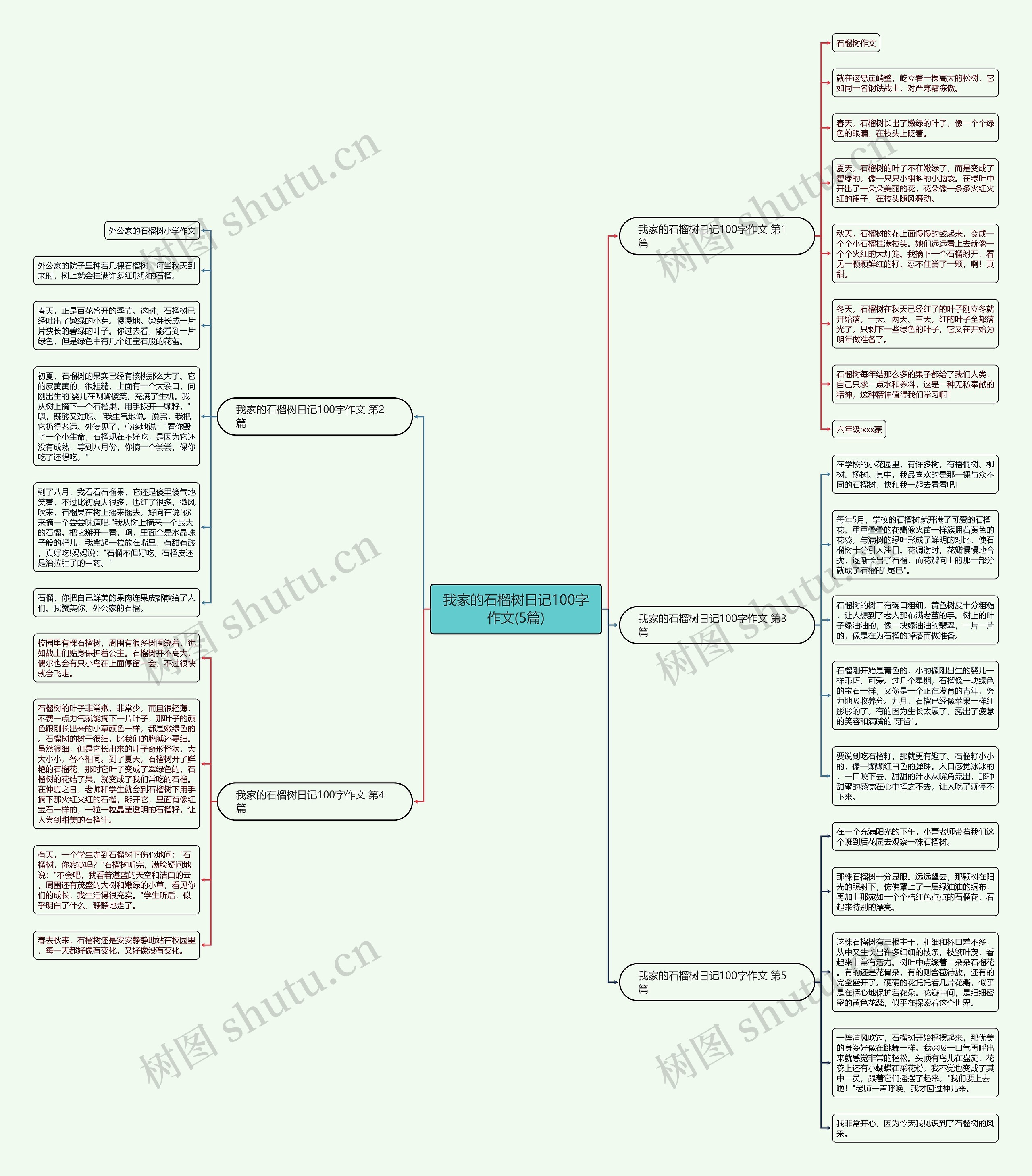 我家的石榴树日记100字作文(5篇) 我家的石榴树日记100字作文(5篇)