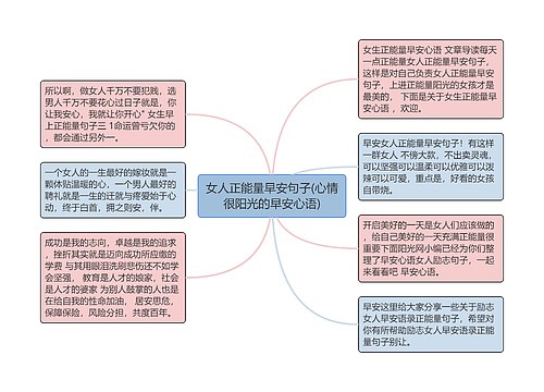 女人正能量早安句子(心情很阳光的早安心语)