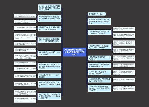 人生哲理的句子经典古诗句【人生哲理的句子经典短句】