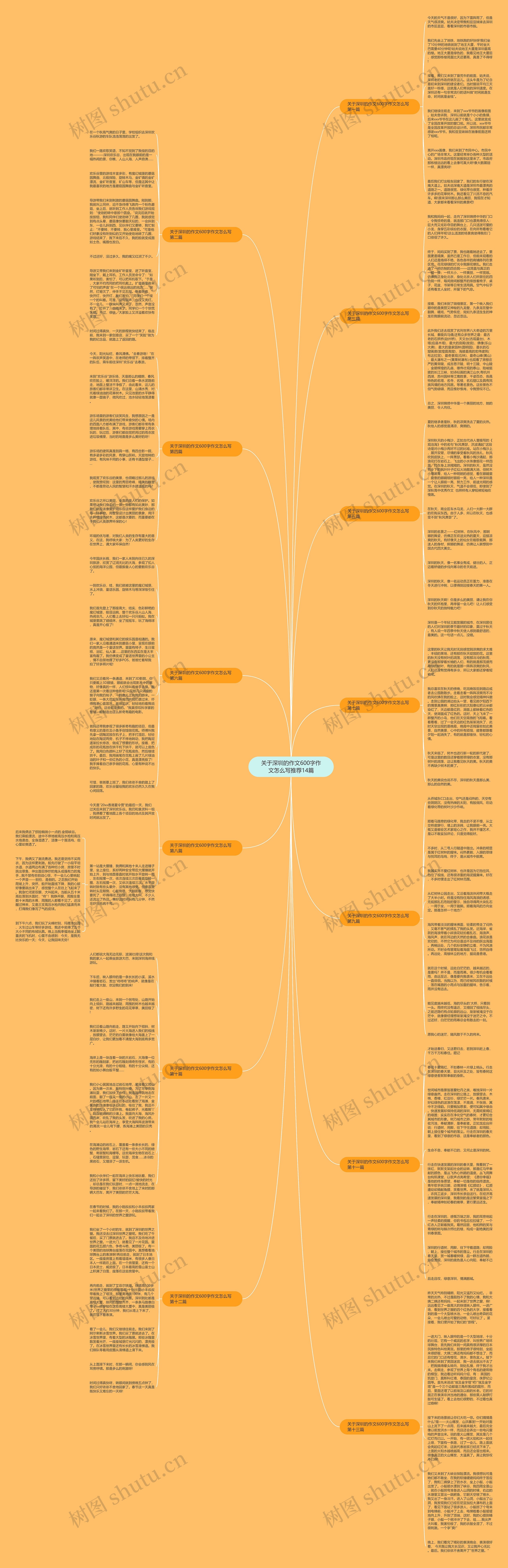 关于深圳的作文600字作文怎么写推荐14篇