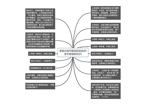 孝顺父母不能等的说说(行孝不能等的句子)