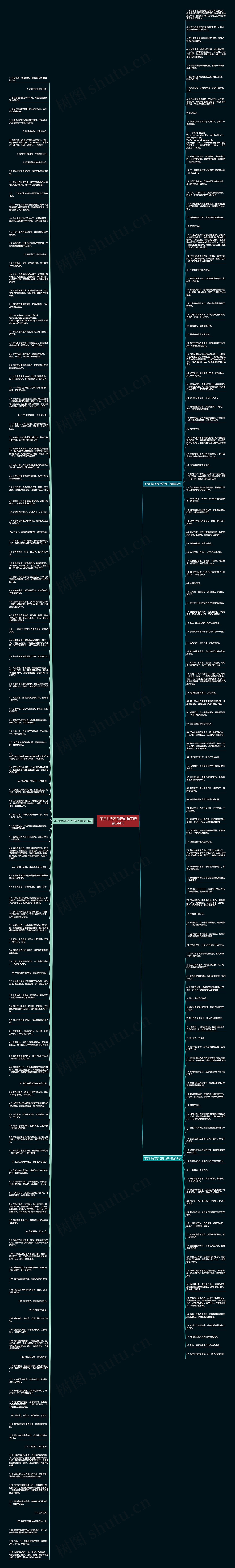 不负时光不负己的句子精选244句思维导图高清图 不负时光不负己的句子精选244句思维导图