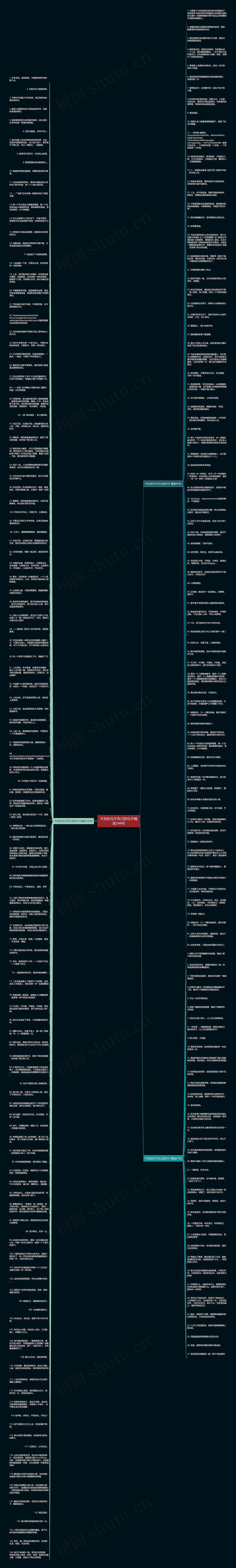 不负时光不负己的句子精选244句思维导图